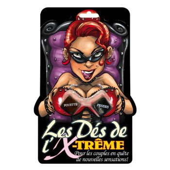 Jeu de dés coquins BDSM soft avec action et zone du corps pour couples en quête de sensations