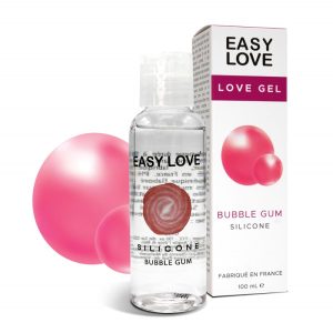 Gel lubrifiant silicone et huile de massage bubble gum Easy Love, 100 ml, sensuel et parfumé