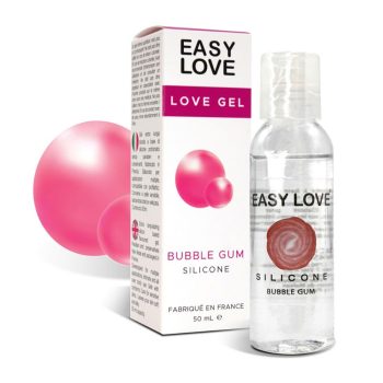 Gel lubrifiant silicone et huile de massage bubble gum Easy Love, 50 ml, sensuel et parfumé
