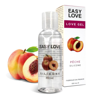 Gel intime Easy Love à la pêche pour massage sensuel et lubrification longue durée non collante