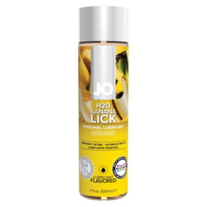Lubrifiant comestible aromatisé à la banane JO H2O pour préliminaires oraux gourmands – Sexity