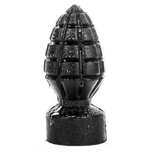Plug anal en forme de grenade AB33 All Black pour remplissage intense et stimulation profonde – Sexity