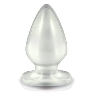 Plug anal Large en jelly souple, large et galbé, avec base discrète pour port prolongé.