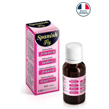 Stimulant sexuel femme Spanish Fly Ladies à base de gingembre et guarana, aphrodisiaque naturel français.