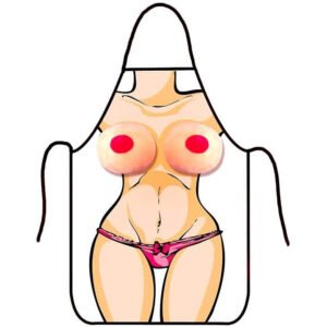 Tablier sexy homme avec seins mous en relief – Déguisement drôle cuisine – Sexity