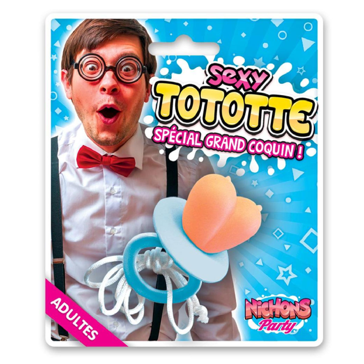 tétine adulte humoristique forme seins