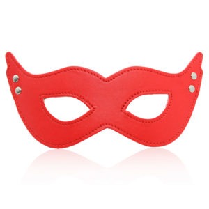 Loup en simili cuir - Rouge