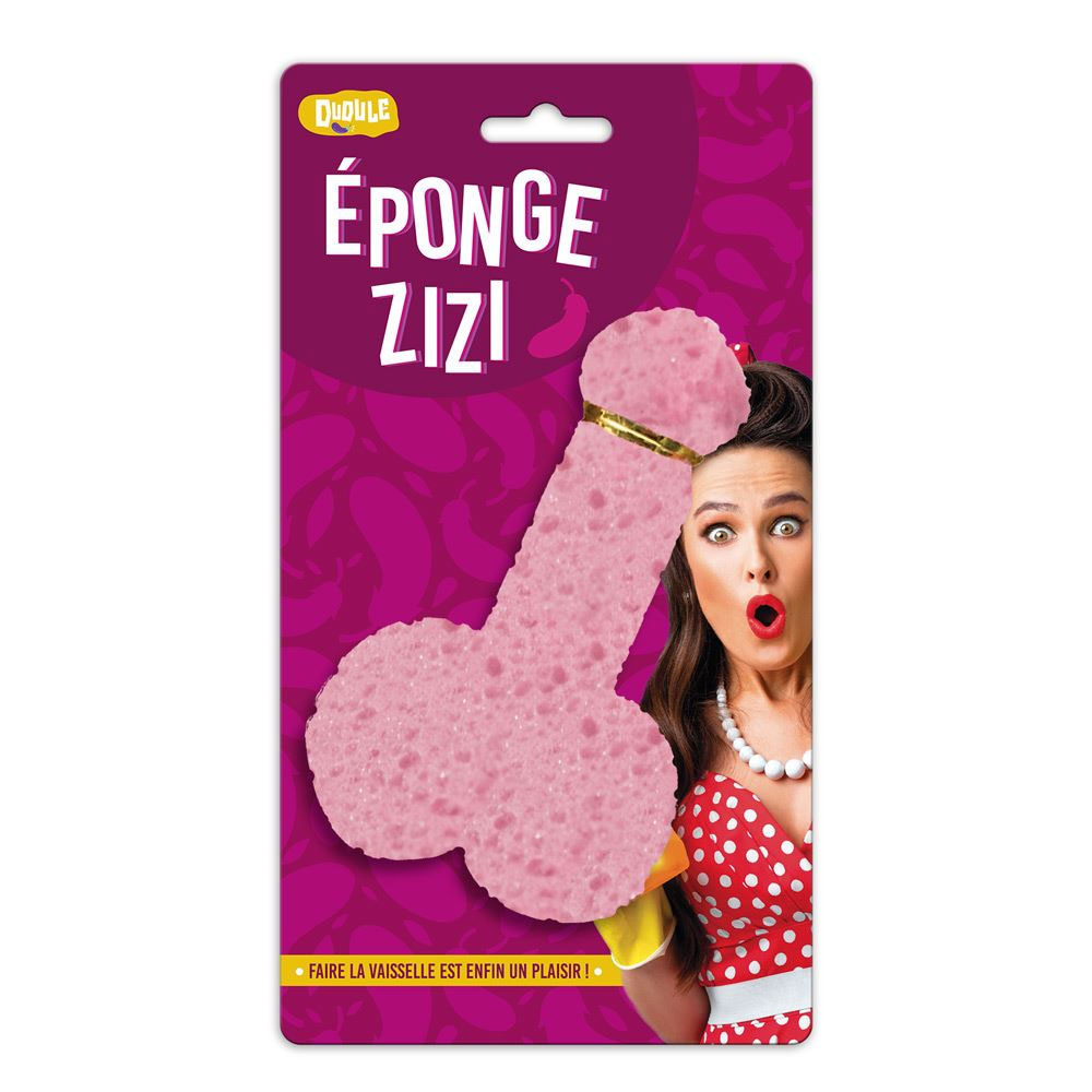 éponge humoristique forme pénis cuisine