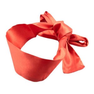 Bandeau satiné rouge