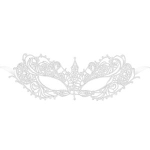 Loup en broderie Zénith - Blanc