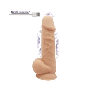 Vibromasseur réaliste double densité Silexd Chair - 21,5 cm