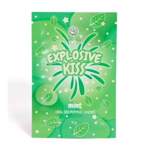 Bonbons pétillants pour sexe oral Explosive Kiss - Menthe