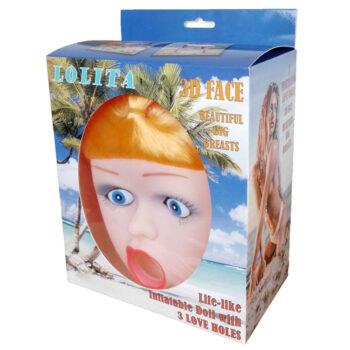 Poupée gonflable femme Lolita, 165 cm, cheveux naturels, visage 3D, seins volumineux et 3 orifices
