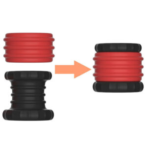 Ballstretcher 2 en 1 silicone souple — diamètre intérieur 3,5 cm extensible