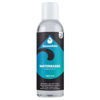 Lubrifiant Sensualube à base d’eau 150 ml — neutre, incolore, compatible préservatifs et sextoys