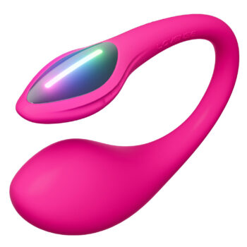 Stimulateur point G connecté Lush 4 Mini Lovense, LED colorée, 7 000 vibrations/minute et plaisir mains libres.