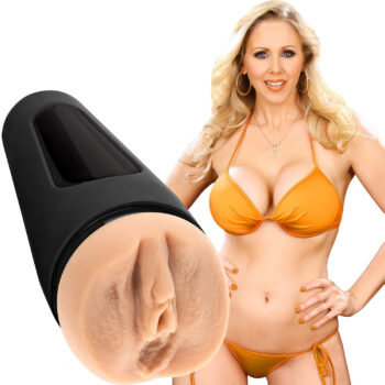 Masturbateur réaliste Main Squeeze Julia Ann en ULTRASKYN avec texture interne striée et picots.