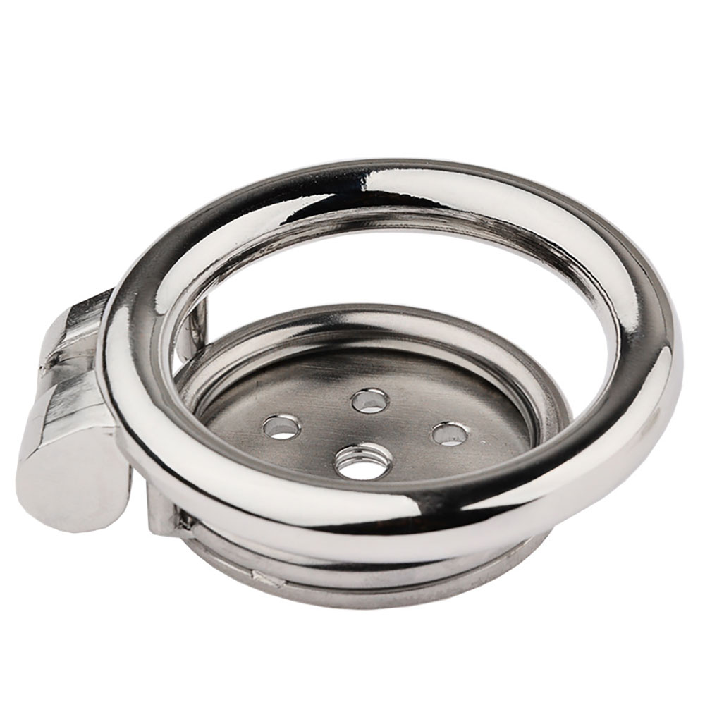 cage chastete acier inoxydable 4.5 cm compressante verrou integre homme