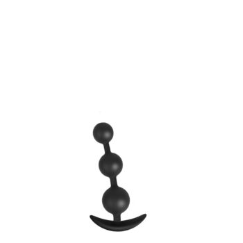 Chaîne anale silicone 15 cm 3 boules souples base T