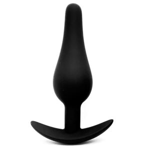 Plug anal silicone taille L 14 cm 4 cm stimulation profonde base évasée
