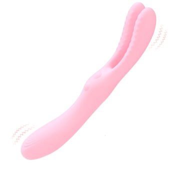 Pink Bunny vibromasseur double usage silicone doux stimulation clitoridienne ou point G