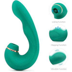 Stimulateur triple action Triple Pleasure vibration tapping licking silicone rechargeable