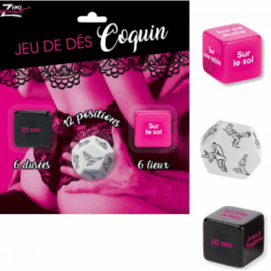 jeu de dés coquins vue face