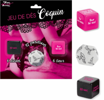 jeu de dés coquins vue face