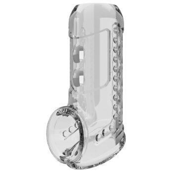 gaine pénienne transparente ouverte reliefs